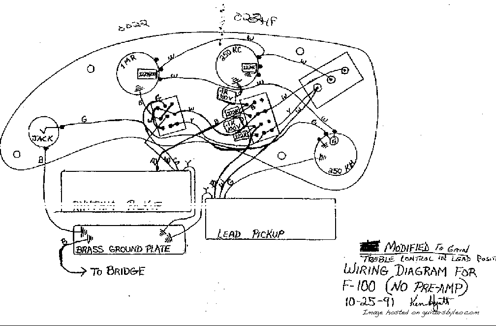 F-100 Wiring Schematic (hand drawn)