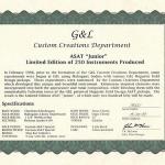 1999 ASAT Junior Custom Creations Certificate