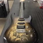 Legacy HSS RMC in Blackburst over Buckeye Burl on swamp ash