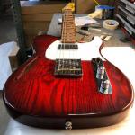 Tribute Series ASAT Classic Bluesboy Semi-Hollow in Redburst over swamp ash