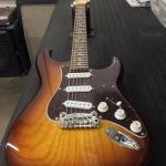 Legacy in Old School Tobacco Sunburst over swamp ash Chechen board