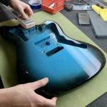 Doheny in Lake Placid Blue with a black bursted edge-2