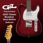 Tribute Series ASAT Classic Bluesboy in Redburst