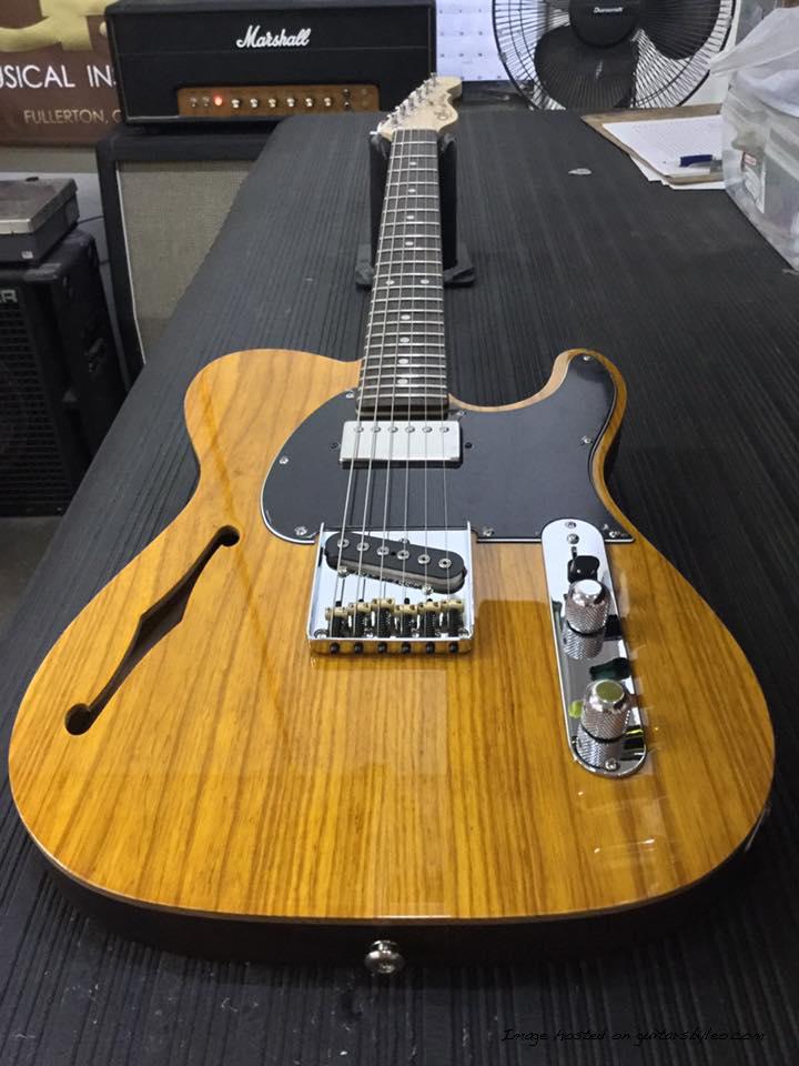 AC BB SH swamp ash top on monkeypod body