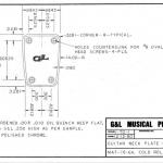 December 12, 1980 4-bolt guitar neckplate drawing...