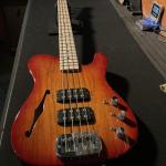 ASAT Bass Semi-Hollow in Cherryburst over alder