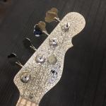 Silver Metal Flake headstock