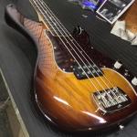 Fretless Kiloton in OSTB on swamp ash body close up