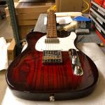 G&L Tribute Series ASAT Classic Bluesboy Semi-Hollow in Redburst over swamp ash