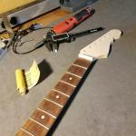 Ready for final sanding of this Legacy Custom Shop neck for Jake Cinninger