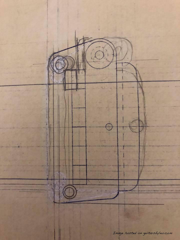 Leo Fender’s work as he was developing his new Dual Fulcrum vibrato in the late 1970s-1