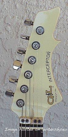 Brad W. Traweek's 1986 X-Body Interceptor - headstock closeup