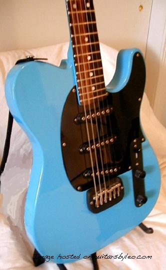 Jeff Byrd's 1987 "Fred Newell" Turquoise ASAT III - body