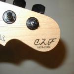 G&L C.L.F. Centennial headstock detail