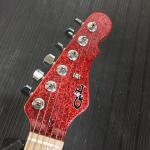 Red Metal Flake headstock