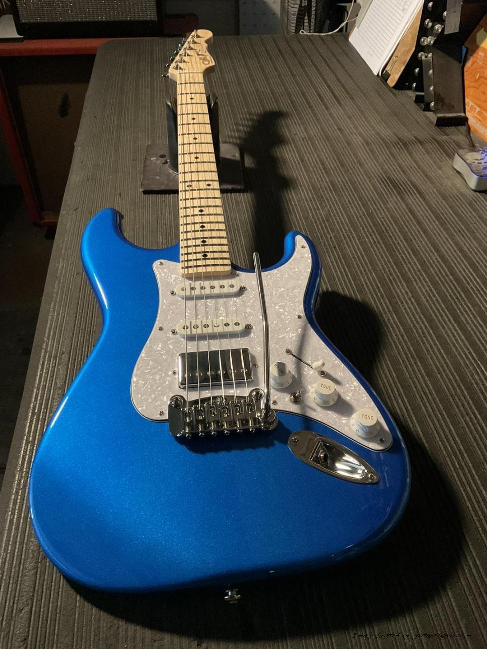 Fullerton Deluxe Legacy HSS in Electric Blue