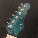 Emerald Blue Metallic Fallout headstock