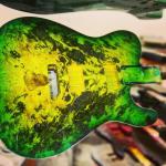 Buckeye Burl Topped ASAT Deluxe RMC in Green burst