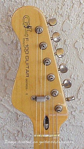 Brad W. Traweek's 1981 F-100 headstock closeup