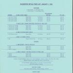 1-1-1982 G&L Price List