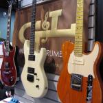 Trans Red Tribute Ascari GTS, Ivory Superhawk Jerry Cantrell Signature model, Clear Orange ASAT Classic Bluesboy 90