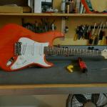 Jake's Custom Shop Legacy finished on workbench