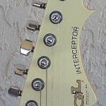 Brad W. Traweek's 1986 X-Body Interceptor - headstock closeup