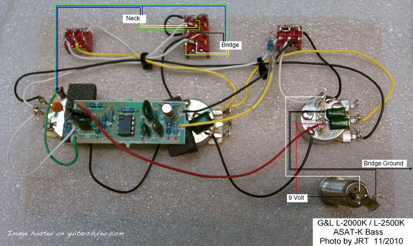 L-2000K, L-2500K, and ASAT Bass K Picture Diagram