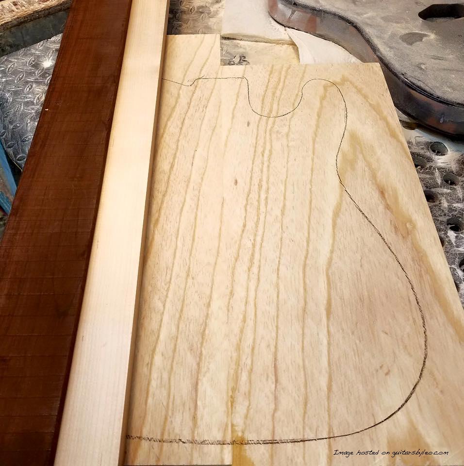 Start of a bass for Tom Hamilton of Aerosmith