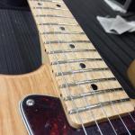 S-500 birdseye maple fretboard close up