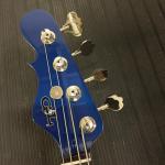 Lefty JB matching headstock in Midnight Blue Metallic