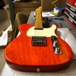 Tribute Series ASAT Classic in Clear Orange over swamp ash