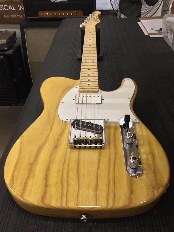 ASAT Classic Bluesboy in Lemon Drop over swamp ash