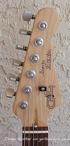 Brad W. Traweek's 1995 George Fullerton Signature headstock closeup