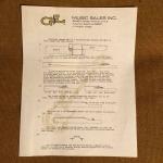  circa 1983 neck features sheet by G&L Music Sales, Inc