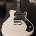 Fallout in Alpine White, 1-ply black guard ebony board Clear Gloss neck finish CLF079907