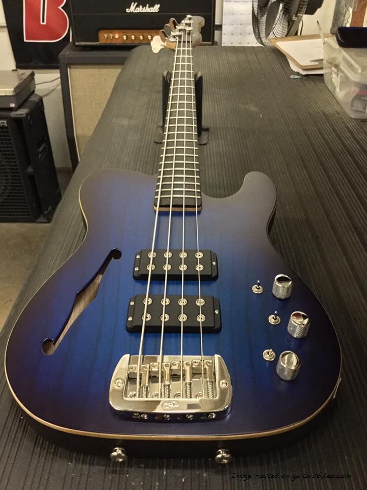 ASAT Bass SH in Blueburst Frost