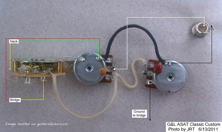 ASAT Classic Custom (introduced in 2002) Picture Diagram