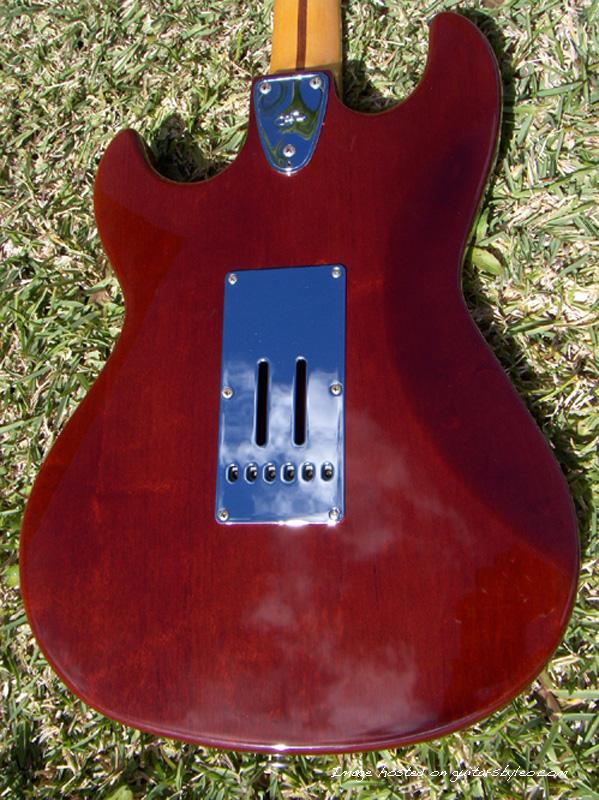 1981 G&L F100 Hotrodded mahogany back.