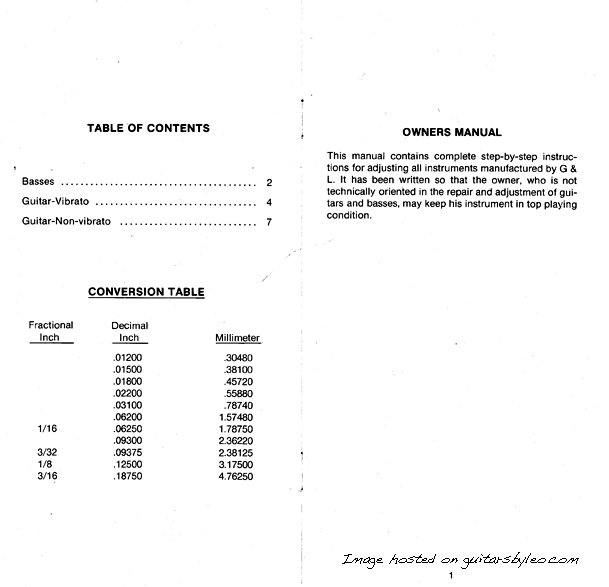 Table of Contents / Page 1