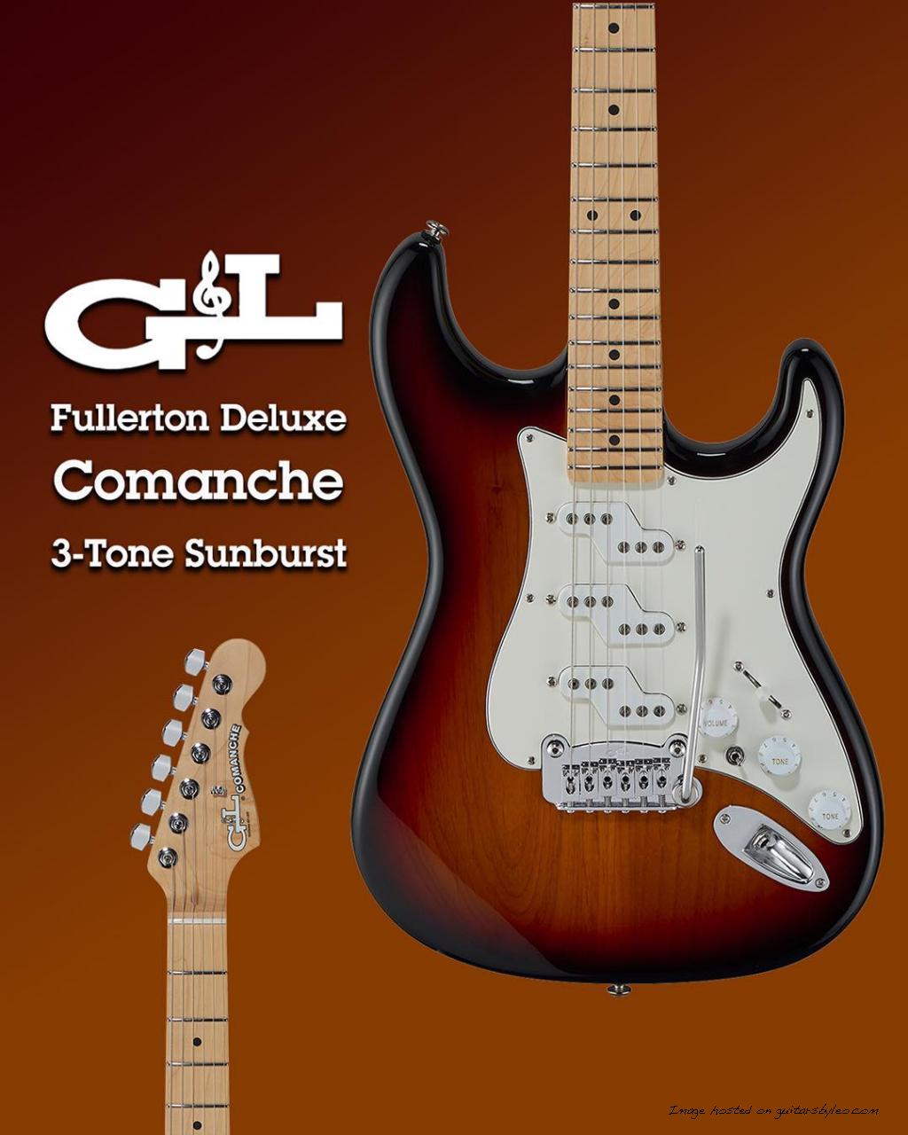 Fullerton Deluxe Comanche in 3-Tone Sunburst Banner