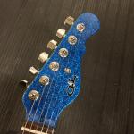 Blue Metal Flake headstock