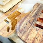 G&L Custom Shop Spalted Maple pair