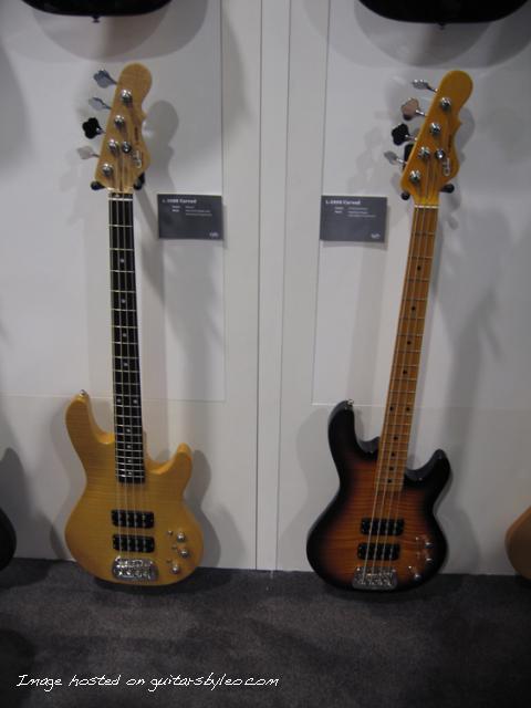 Two Tribute L-2000 Carved Top basses