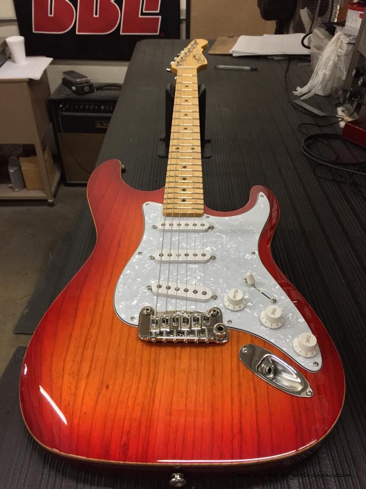 Legacy in Cherryburst on swamp ash BE maple neck