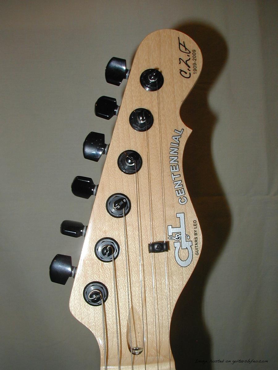 G&L C.L.F. Centennial headstock front