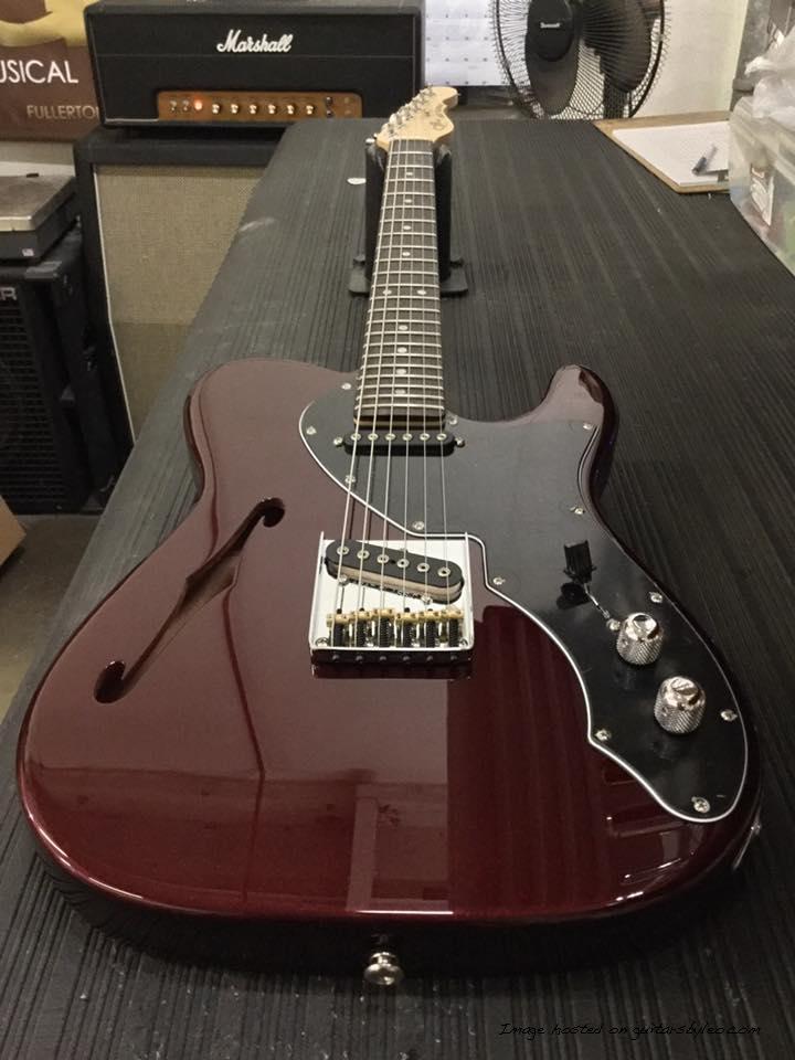 ASAT Classic TL in Ruby Red Metallic over mahogany CLF1704193