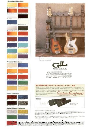 1999 Japanese G&L Catalog Page 6