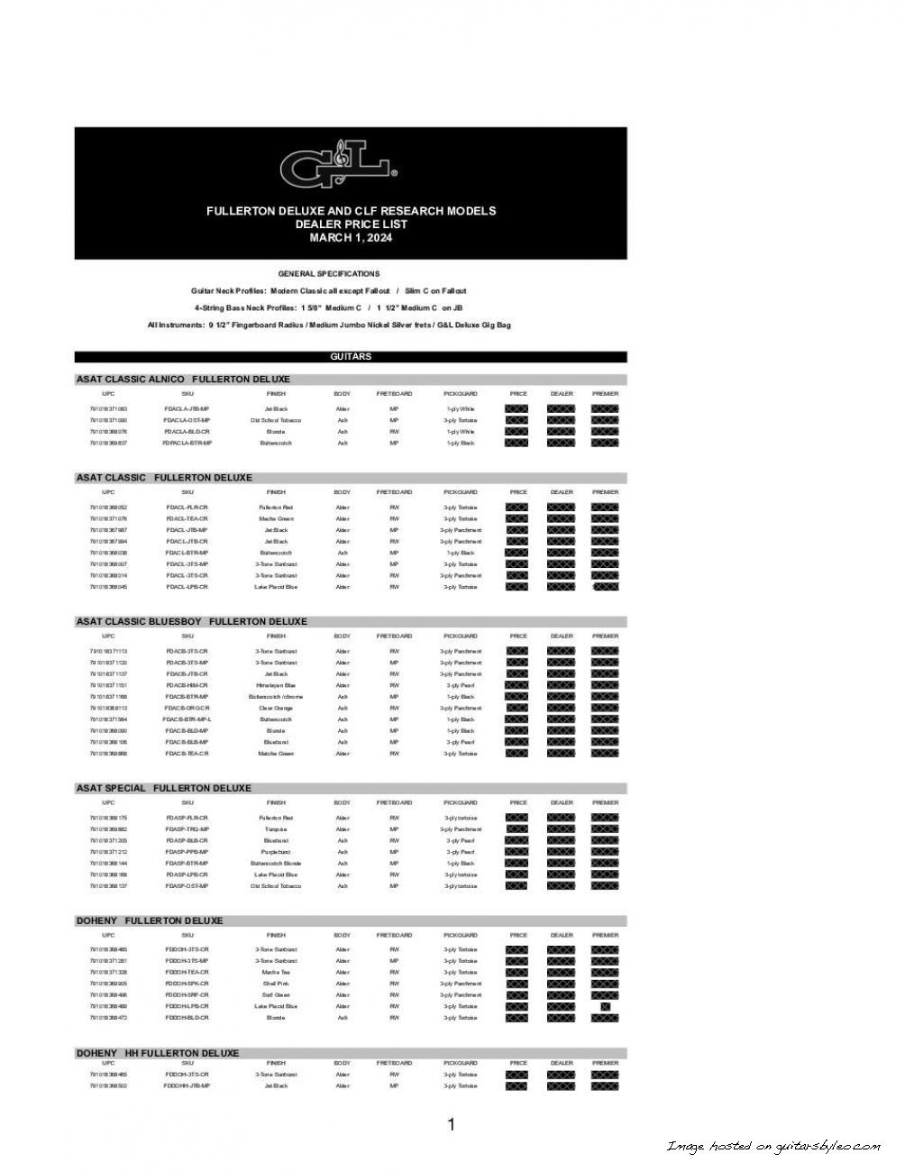 2024 Price lists (Rev9E)- Domestic FD CLFR 3-1-24-REDACTED