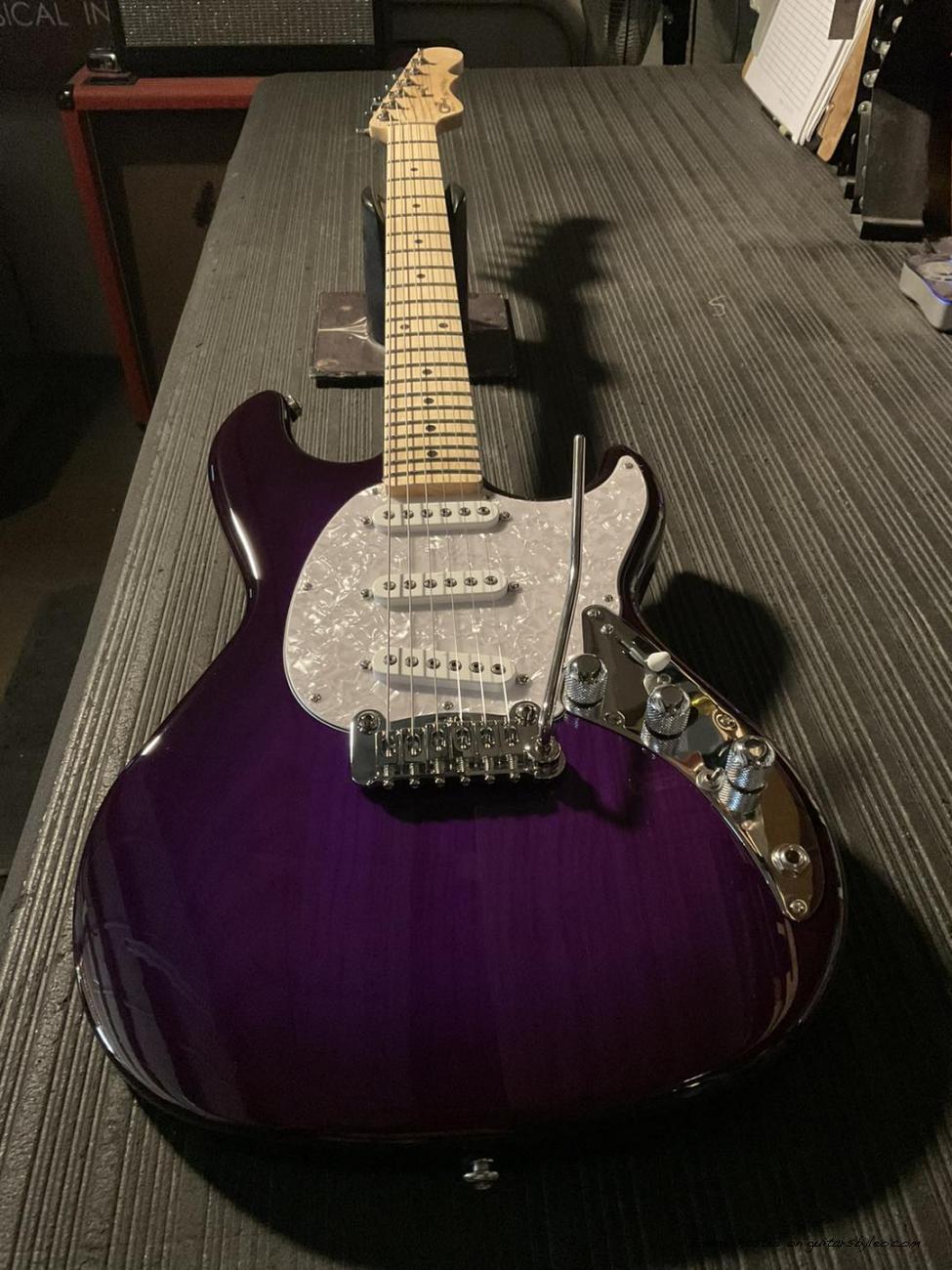 Fullerton Deluxe Skyhawk in Purple Burst over swamp ash